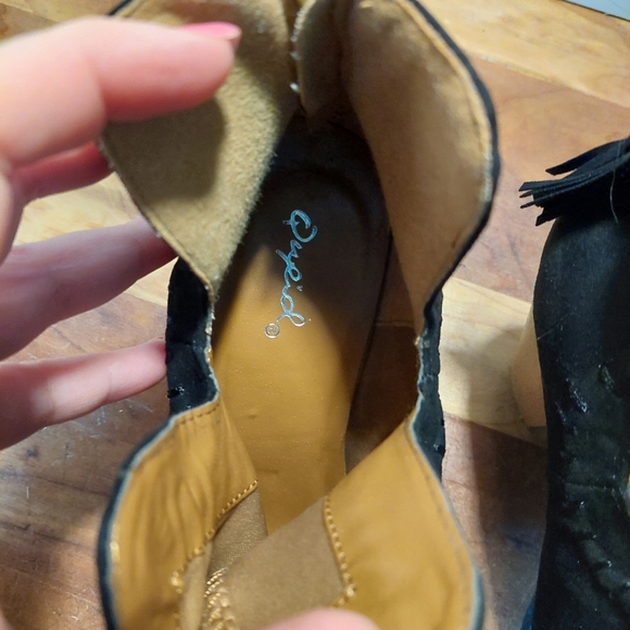 Black Suede Booties - Picture 5 of 6